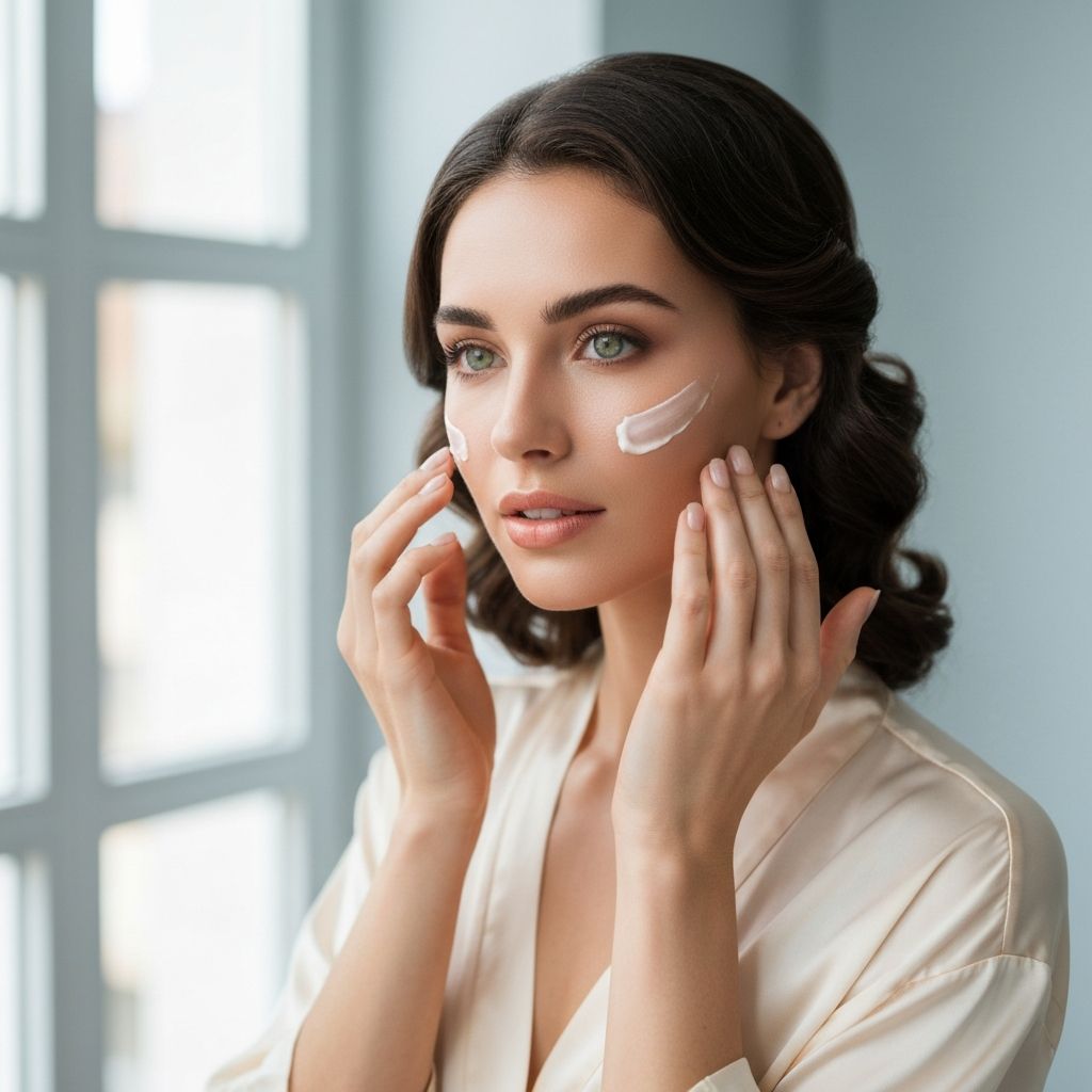 Mujer con piel radiante